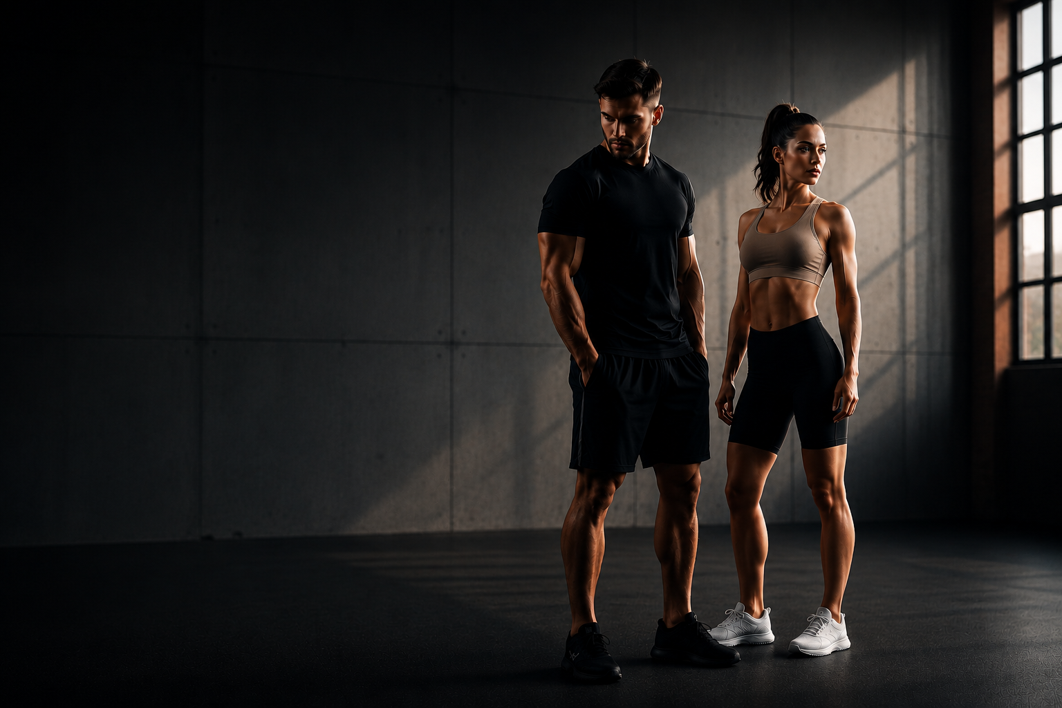 Apex Fitness athletes training in premium athletic apparel